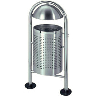Round perforated basket on 2 feet with a 30-litre lid