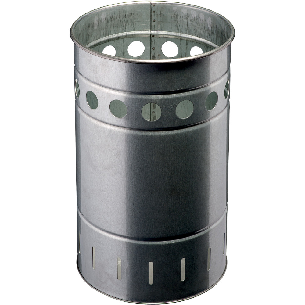 Urban round bin 35 litres in galvanised steel Urban round bin 35 litres in galvanised steel