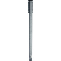 Post for 35-litre round urban bin in galvanised steel