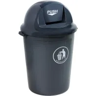 80-litre grey bin with flap