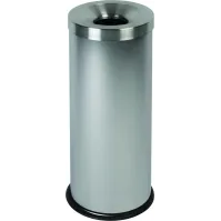 Fire-resistant bin 30 litres brushed stainless steel