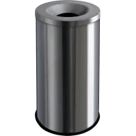 Fireproof Bin 90L Brushed Stainless Steel - Guaranteed Resistance