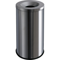 Fireproof Bin 90L Brushed Stainless Steel - Guaranteed Resistance