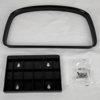 Schwarzer, hygienischer, automatischer Wandmülleimer 12L