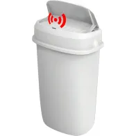 White wall-mounted automatic trash can intelligent hygiene