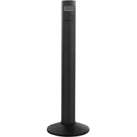 Black front-opening column ashtray