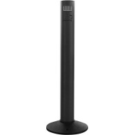 Black front-opening column ashtray