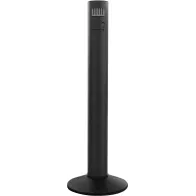 Black front-opening column ashtray