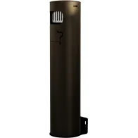 Wall-mounted corten ashtray with front opening