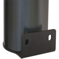 Wall-mounted corten column ashtray design