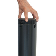 Modern corten column wall ashtray