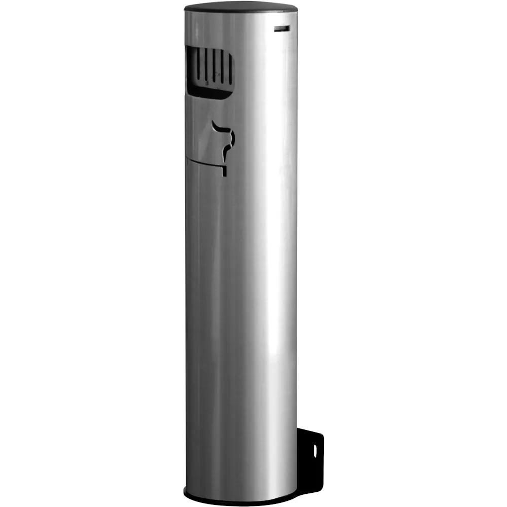 Modern aluminum column wall ashtray