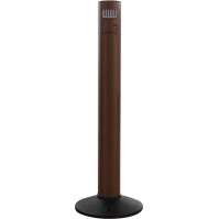 Corten column ashtray with front opening