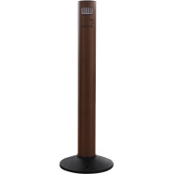 Aschenbechersäule aus Cortenstahl mit Frontöffnung