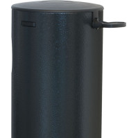 Corten column ashtray with front opening