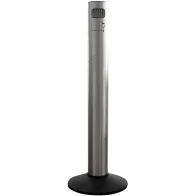 Aluminum column ashtray with front opening