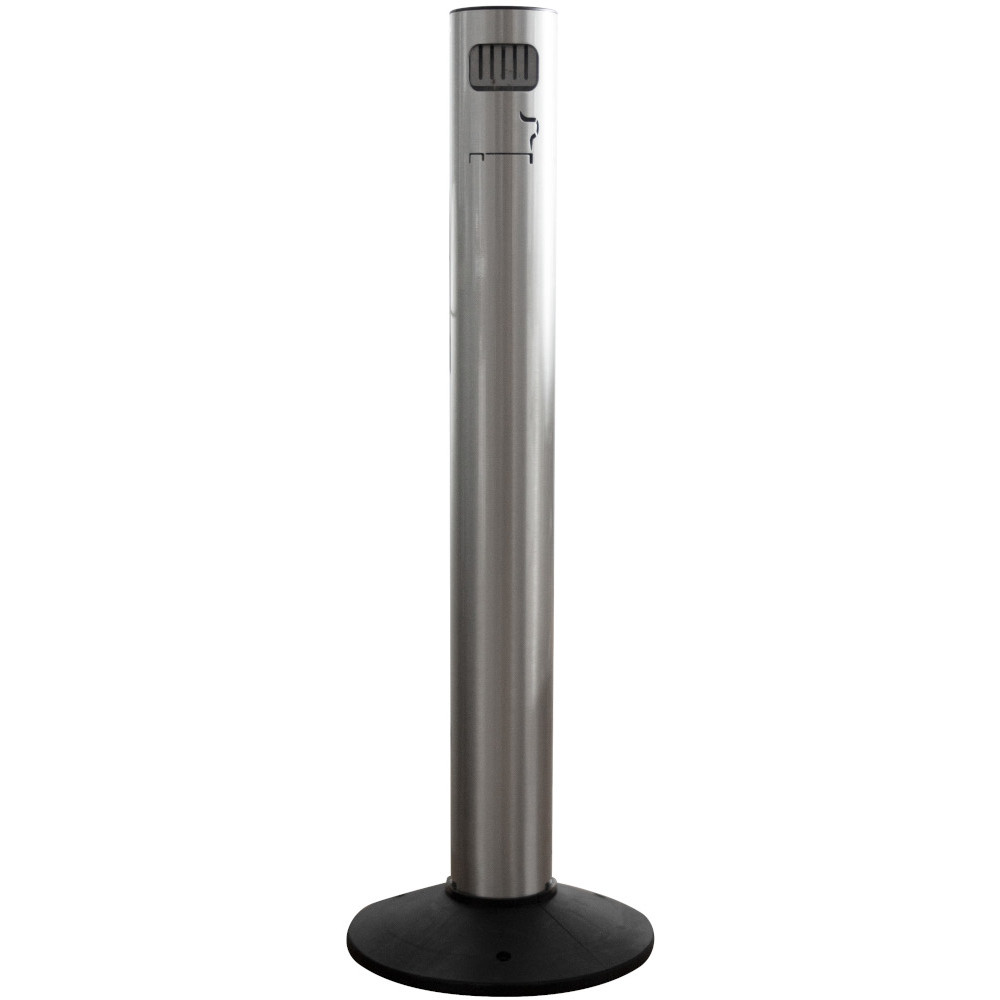 Aschenbecher Säule Aluminium Frontöffnung Aschenbecher Säule Aluminium Frontöffnung