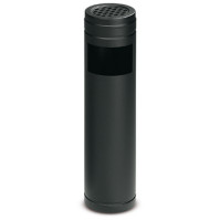 5-litre wastepaper basket with black ashtray