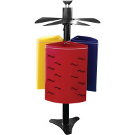 Colorful park trash can