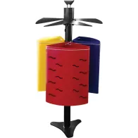 Colorful park trash can