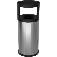 Aschenbecherkorb aus Edelstahl mit Sand, feuerfest, 40 Liter