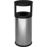Stainless steel fireproof sand ashtray bin 40 litres