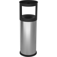 25-litre stainless steel ashtray basket with fire-resistant sand