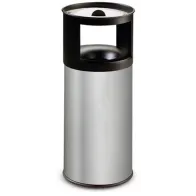 Stainless steel fire-resistant sand ashtray bin 75 litres