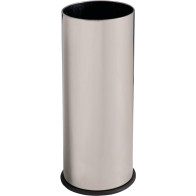 Stainless steel waste bin with ashtray 15 liters