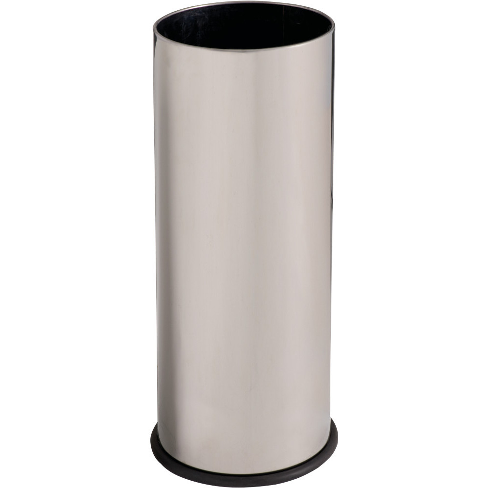 Stainless steel waste bin with ashtray 15 liters Stainless steel waste bin with ashtray 15 liters