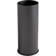 Satin-finish stainless steel bin with 15-liter ashtray