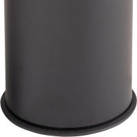Satiniertem Edelstahlkorb mit Aschenbecher 15 Liter