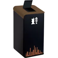 Design-Mülleimer für Mülltrennung