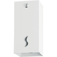 White interleaved toilet paper dispenser 500 sheets