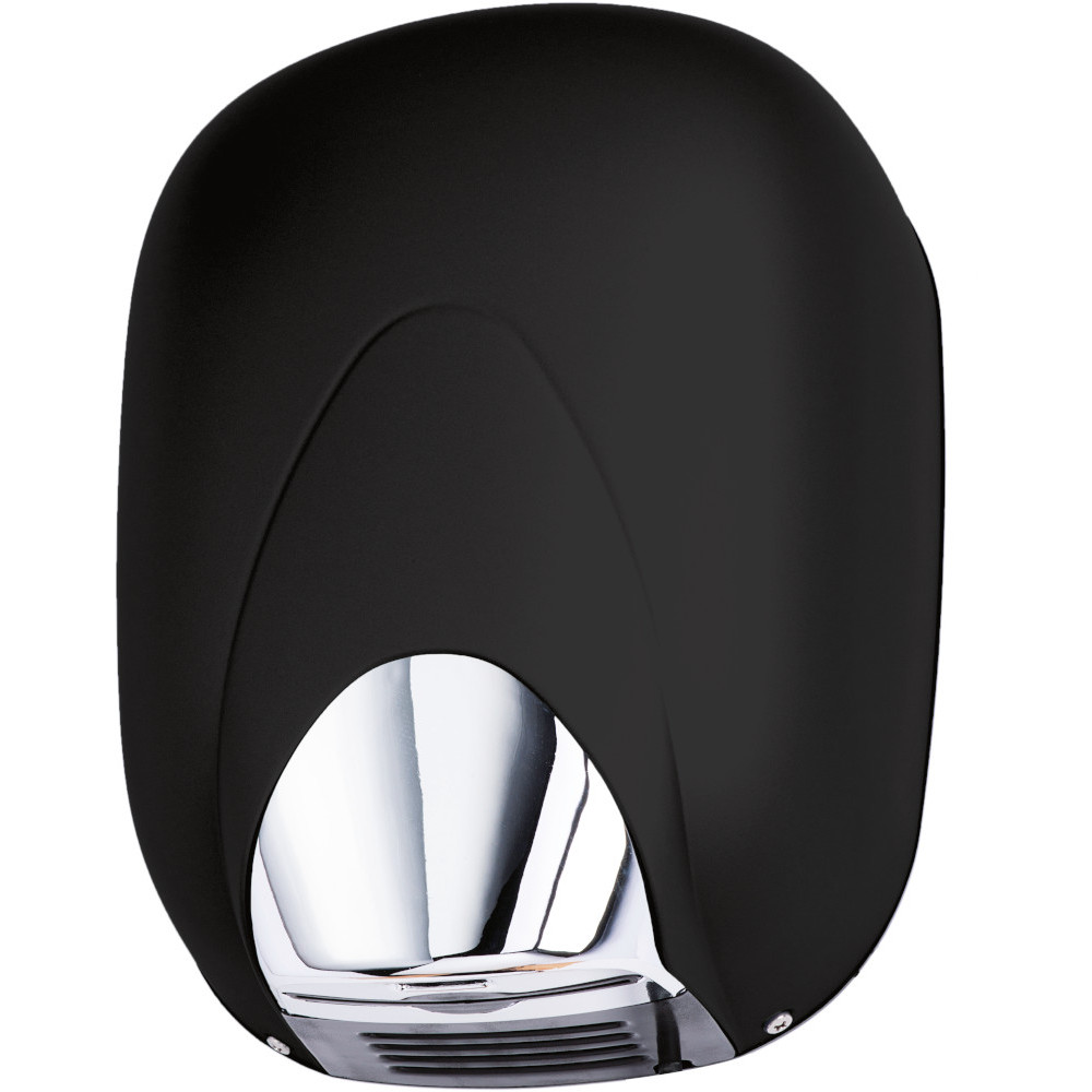 Black ABS automatic air blade hand dryer