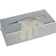 Stainless steel glove or tissue dispenser