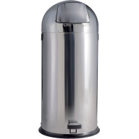 Pedal bin with shiny stainless steel dome 52 litres