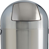 Stainless steel dome bin