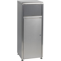 Stainless steel swing door fast food collector 50 litres