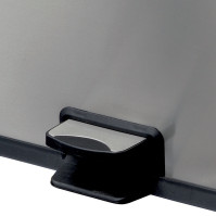 Pedal bin with three compartments for selective sorting, 3x12 litres