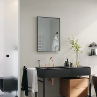 grey frame mirror
