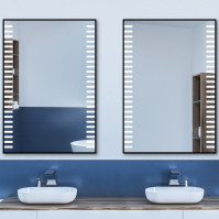 Shine brightly with the Felisa aluminium frame LED mirror: Elegance and brightness combined