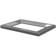 Eco-friendly reusable grey metal frame 42L