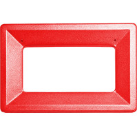 Red metal frame eco-friendly 42L trash can