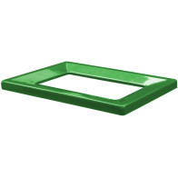 Green metal frame cardboard bin 42L eco-friendly