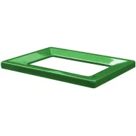 Green metal frame cardboard bin 42L eco-friendly