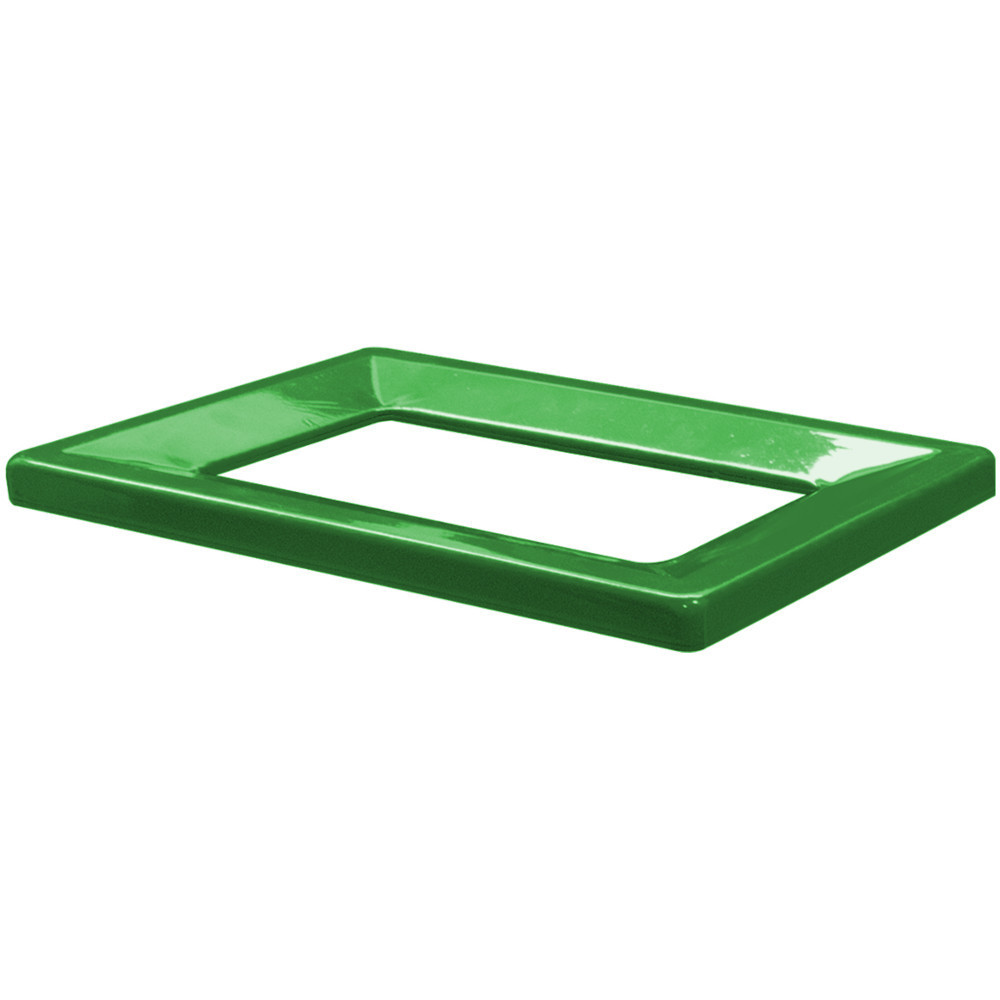 Green metal frame cardboard bin 42L eco-friendly