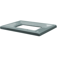 Gray metal frame 60L eco-friendly trash can