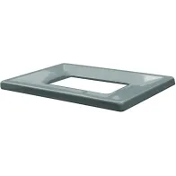 Gray metal frame 60L eco-friendly trash can