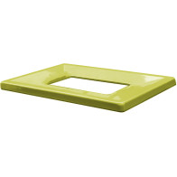 Yellow metal frame eco-friendly bin 60L